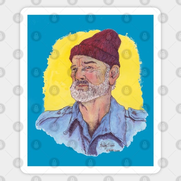 The Life Aquatic in COLOR Magnet by BigDogsStudio